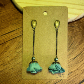 Brinco Elegance Verde Água